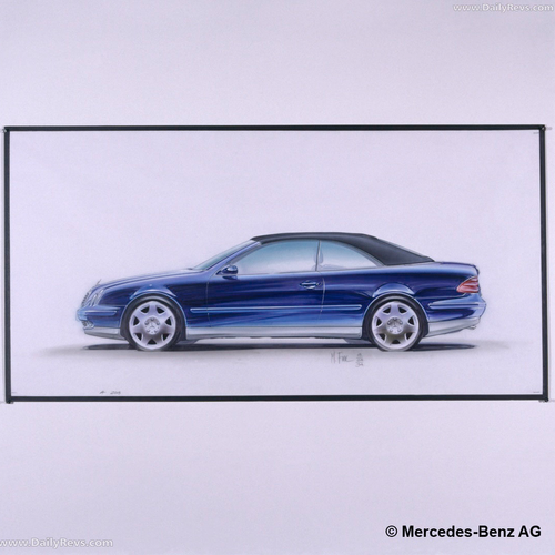 1998 Mercedes-Benz CLK Cabriolet C208 Sketches