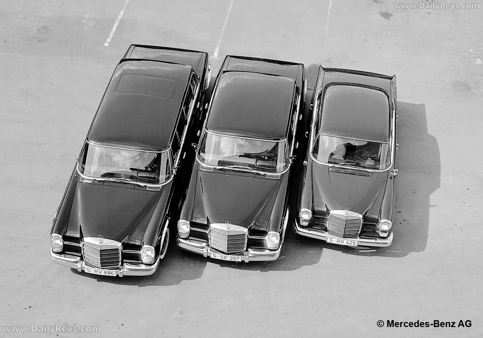 1964 Mercedes-Benz 600 Pullman Limousine W100 Top View