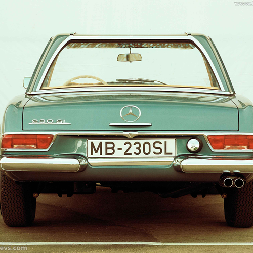 1963 Mercedes-Benz 230 SL Roadster W113 Rear View