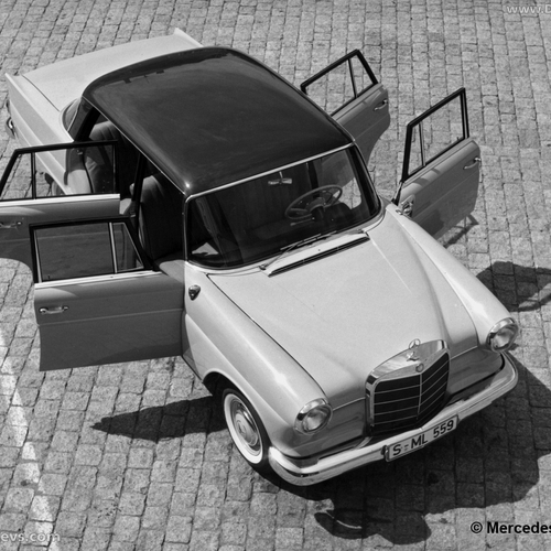 1961 Mercedes-Benz 190 W121 Top View
