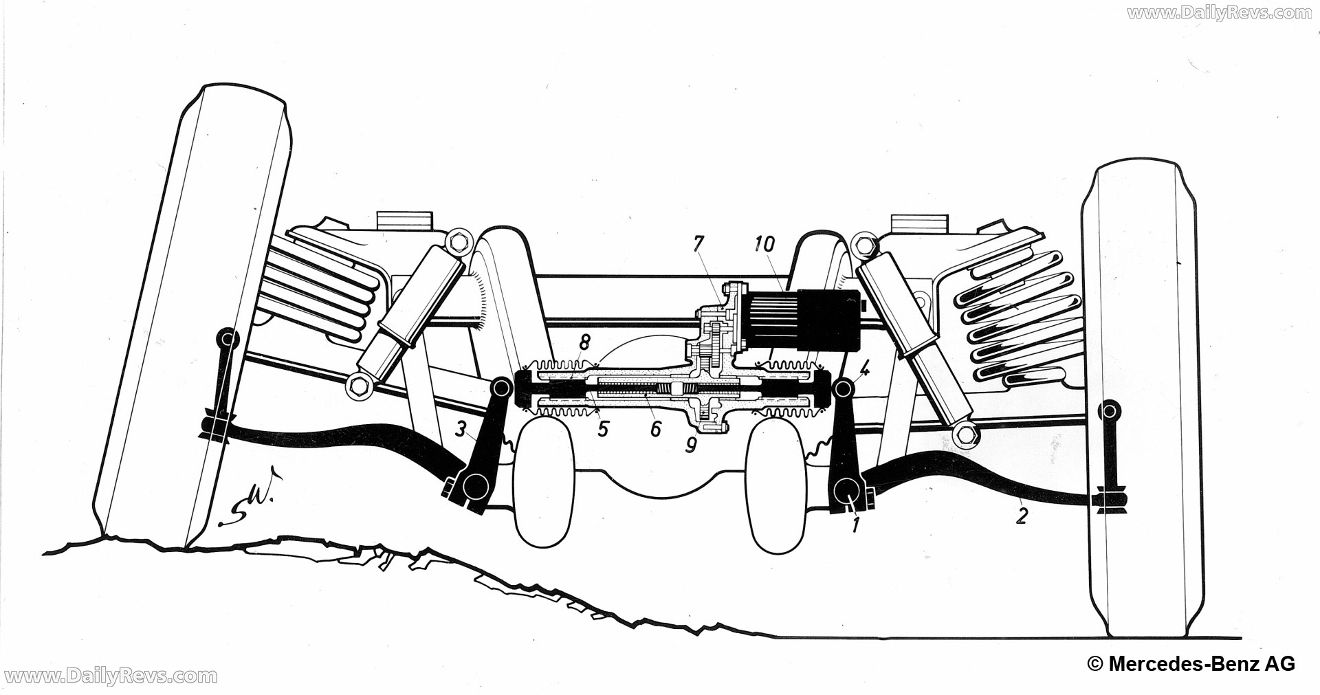 1959 Mercedes-Benz 300d W189 Sketches