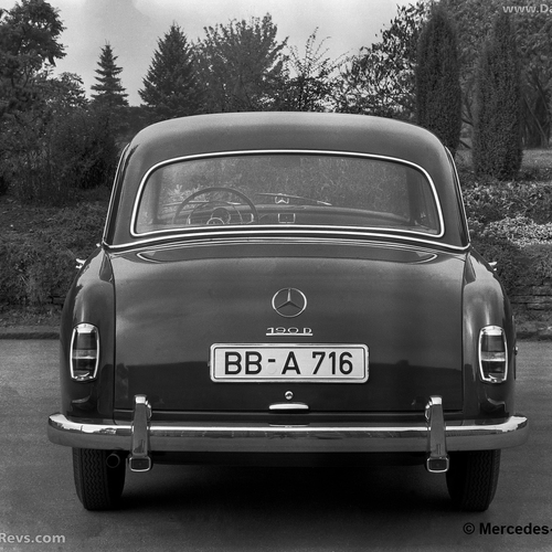 1958 Mercedes-Benz 190 W121 Rear View