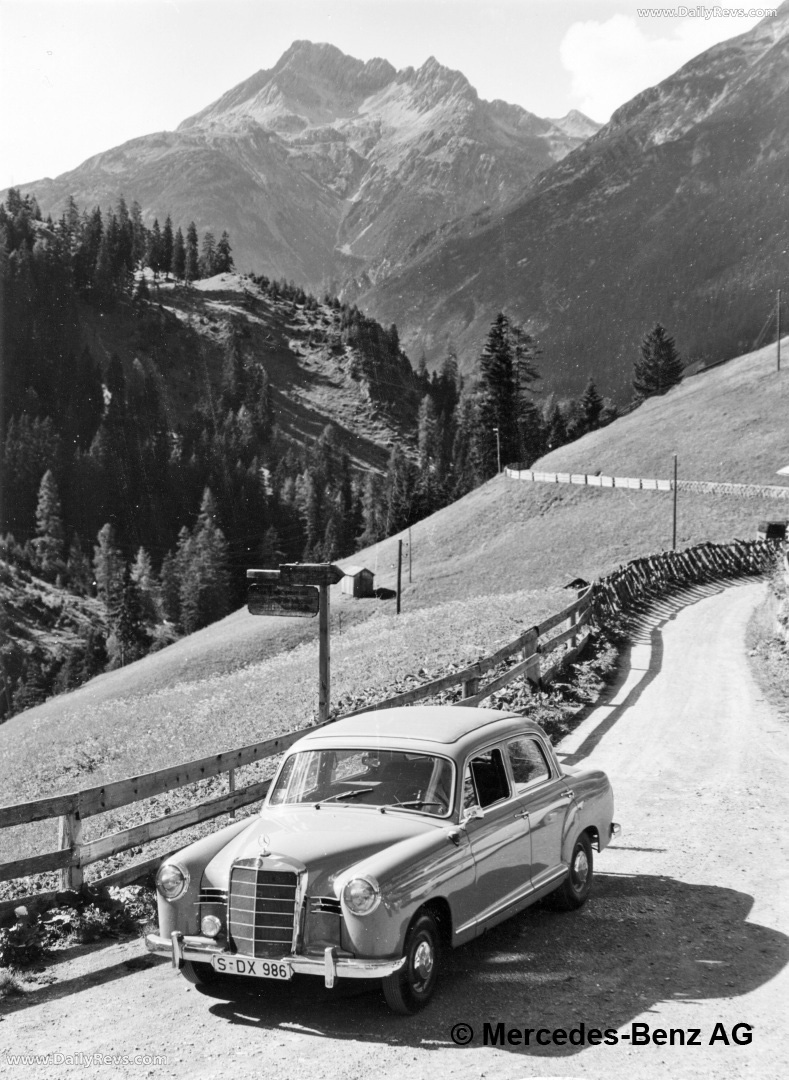 1958 Mercedes-Benz 190 W121 Top View