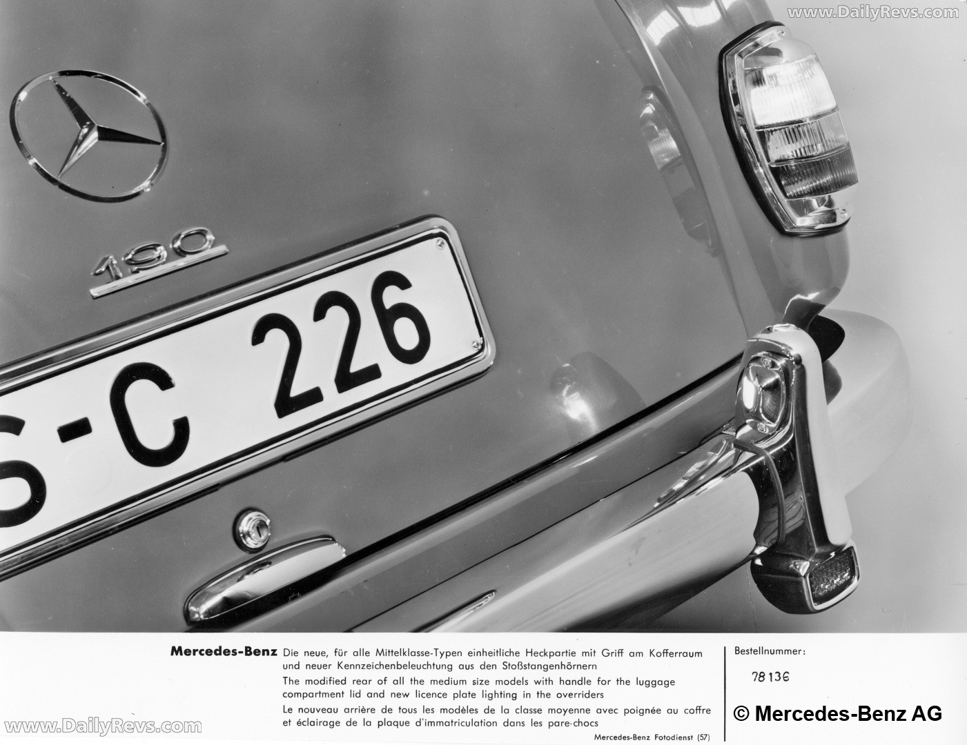 1958 Mercedes-Benz 190 W121 Exterior