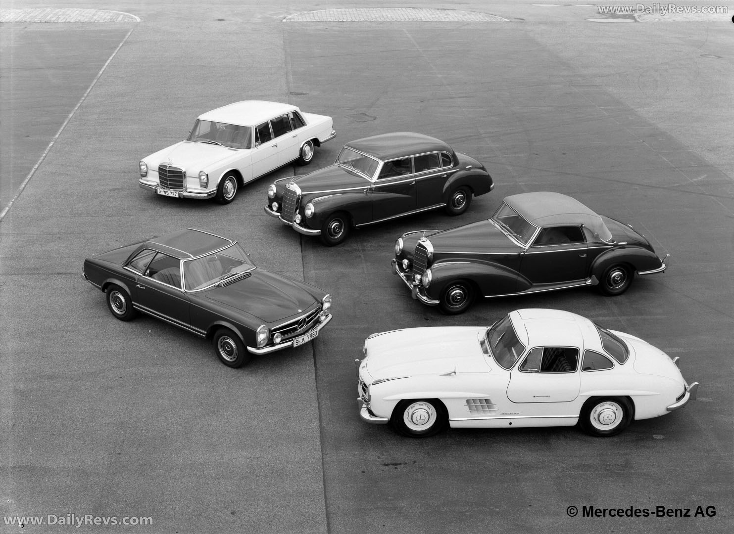 1957 Mercedes-Benz 300 SL W198 Top View
