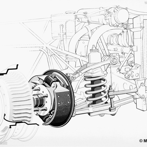1957 Mercedes-Benz 300 SL W198 Sketches