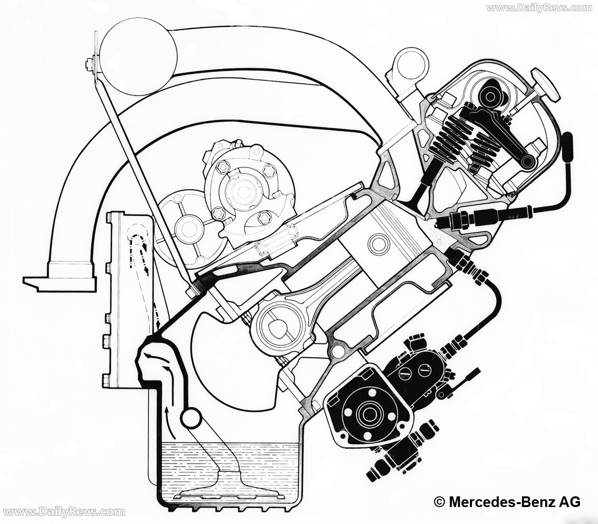 1957 Mercedes-Benz 300 SL W198 Sketches