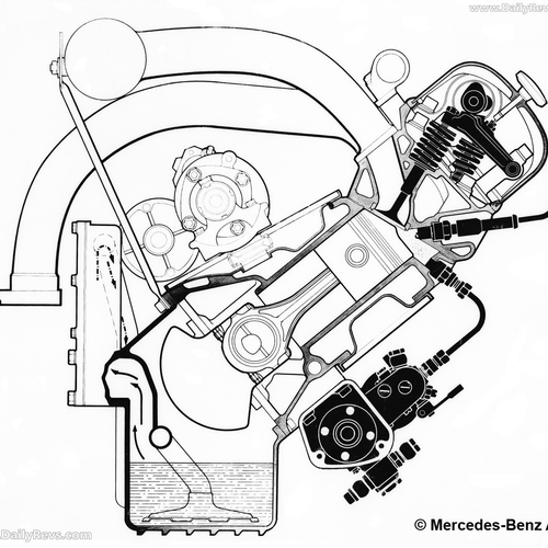 1957 Mercedes-Benz 300 SL W198 Sketches