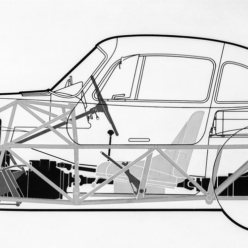 1957 Mercedes-Benz 300 SL W198 Sketches