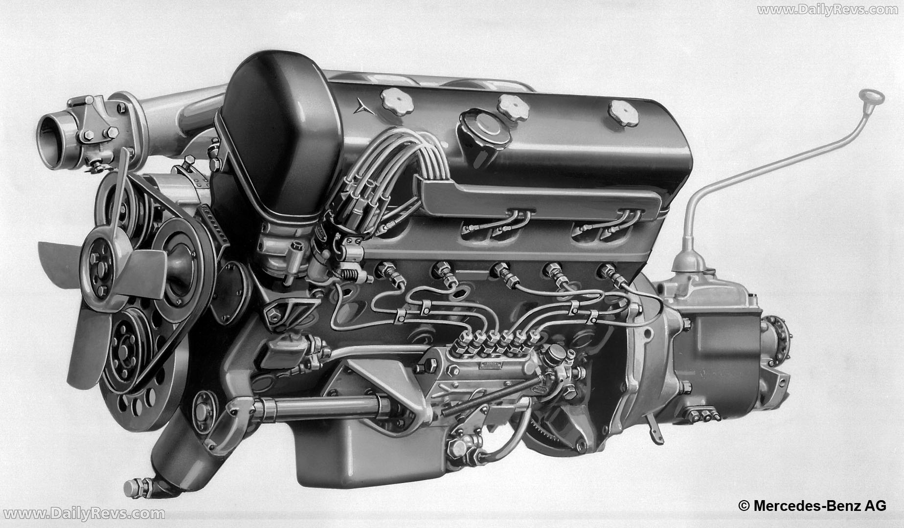 1957 Mercedes-Benz 300 SL W198 Engine