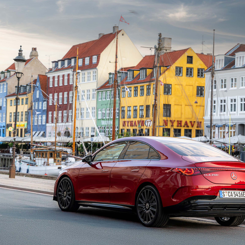 2026 Mercedes-Benz CLA EQ MANUFAKTUR C118 Patagonia Red Rear View