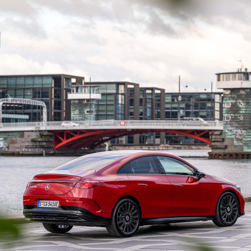 2026 Mercedes-Benz CLA EQ MANUFAKTUR C118 Patagonia Red Rear View