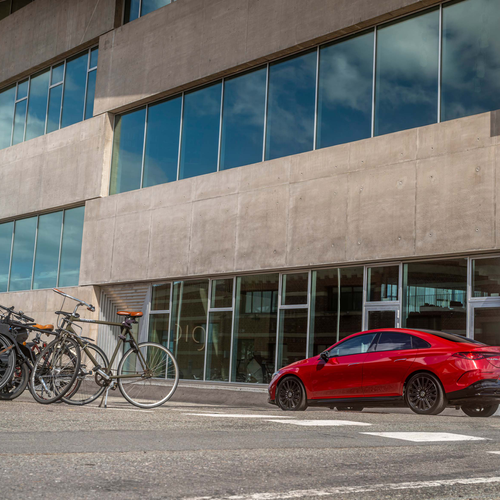 2026 Mercedes-Benz CLA EQ MANUFAKTUR C118 Patagonia Red Rear View