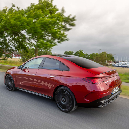 2026 Mercedes-Benz CLA EQ MANUFAKTUR C118 Patagonia Red Rear View
