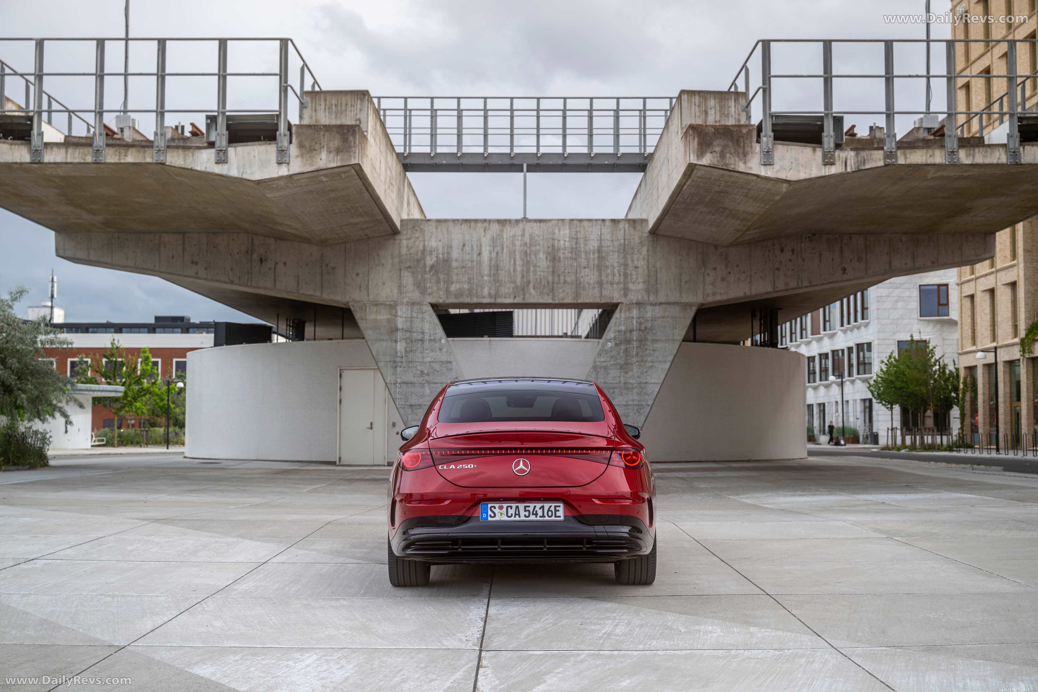 2026 Mercedes-Benz CLA EQ MANUFAKTUR C118 Patagonia Red Rear View