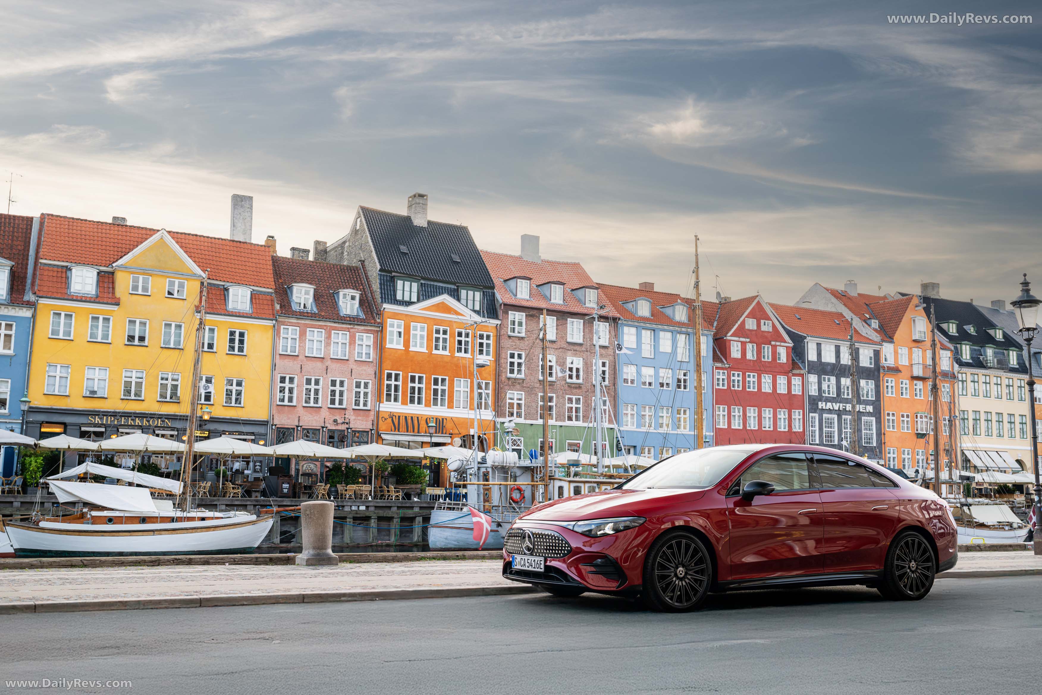 2026 Mercedes-Benz CLA EQ MANUFAKTUR C118 Patagonia Red Side View