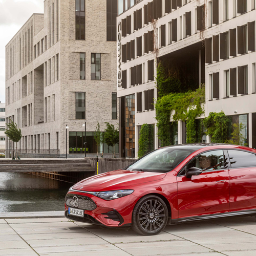 2026 Mercedes-Benz CLA EQ MANUFAKTUR C118 Patagonia Red Side View