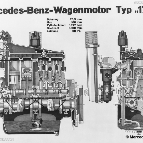 1947 Mercedes-Benz 170 Engine