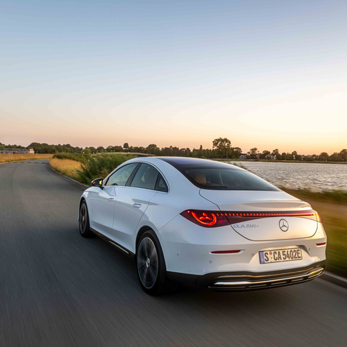 2026 Mercedes-Benz CLA C118 Polar White Rear View