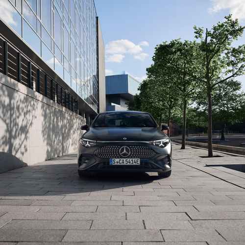2026 Mercedes-Benz CLA EQ MANUFAKTUR C118 Cosmos Black Magno Front View