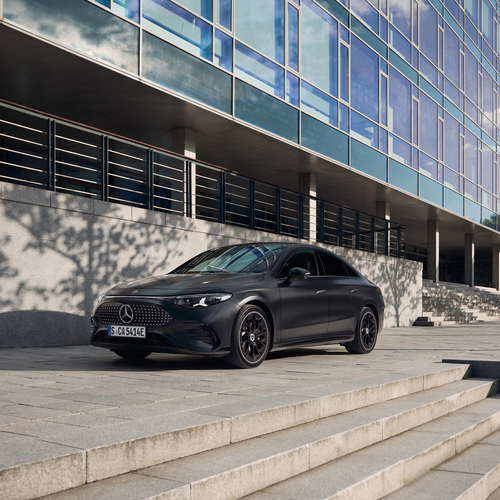 2026 Mercedes-Benz CLA EQ MANUFAKTUR C118 Cosmos Black Magno Front View