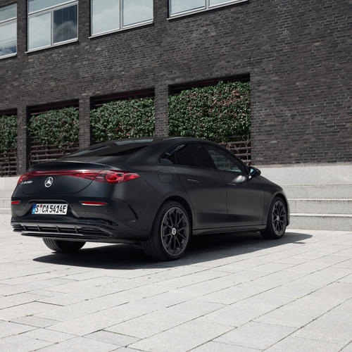 2026 Mercedes-Benz CLA EQ MANUFAKTUR C118 Cosmos Black Magno Rear View