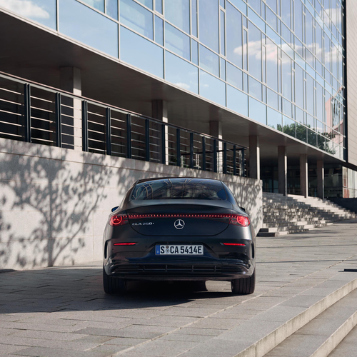 2026 Mercedes-Benz CLA EQ MANUFAKTUR C118 Cosmos Black Magno Rear View