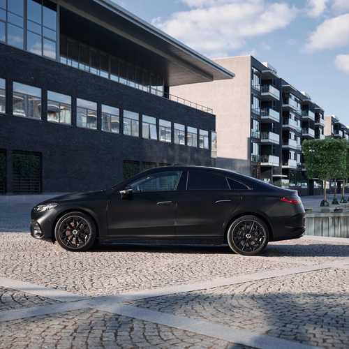 2026 Mercedes-Benz CLA EQ MANUFAKTUR C118 Cosmos Black Magno Side View