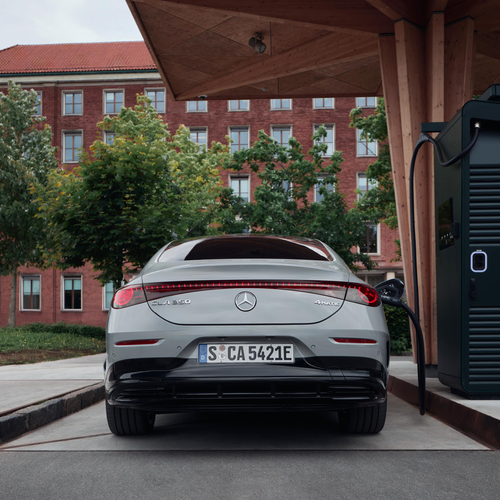 2026 Mercedes-Benz CLA EQ MANUFAKTUR C118 Alpine Grey Rear View
