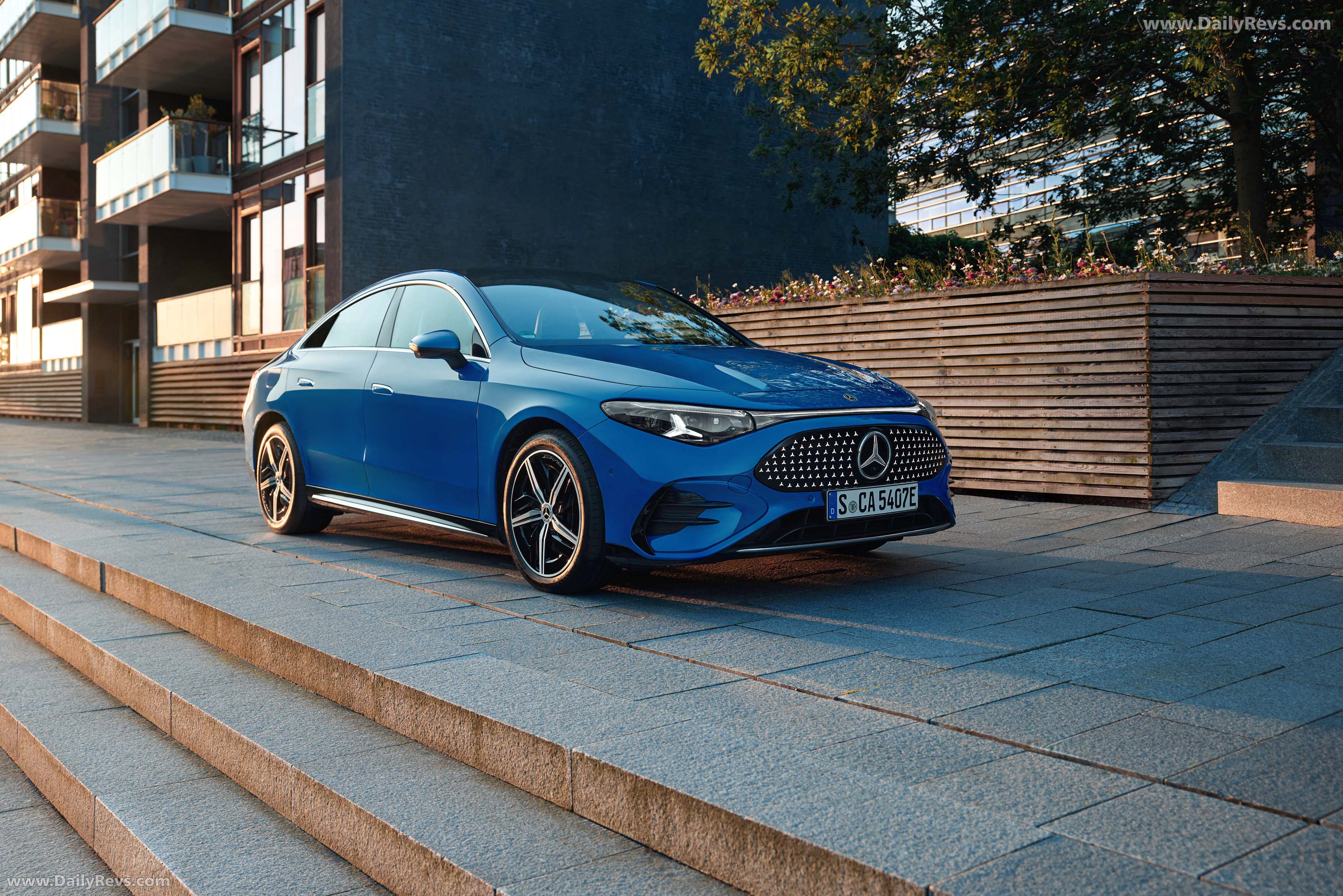 2026 Mercedes-Benz CLA C118 Sky Blue Front View