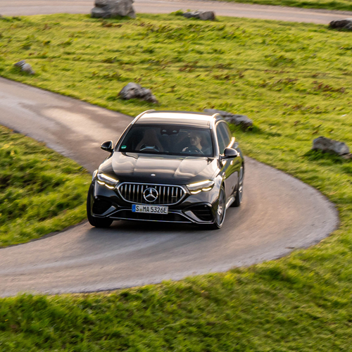2025 Mercedes-Benz E53 AMG Hybrid Estate W213 Graphite Grey Front View
