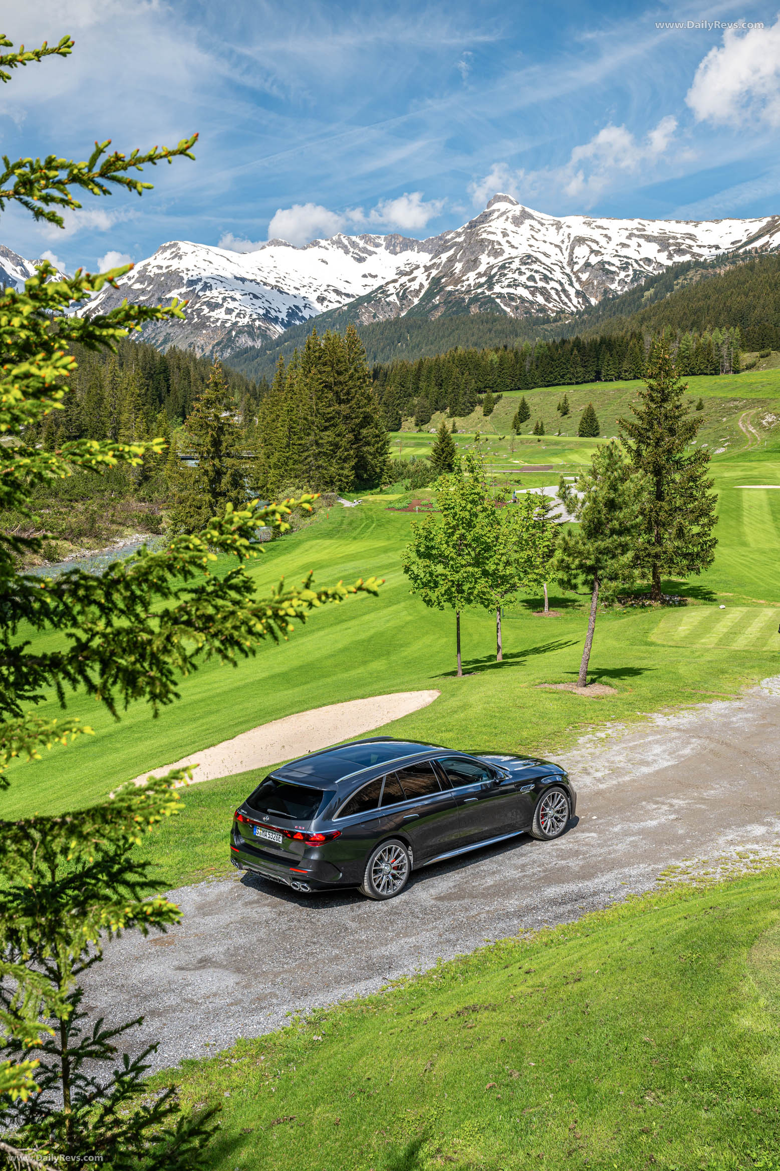 2025 Mercedes-Benz E53 AMG Hybrid Estate W213 Graphite Grey Rear View