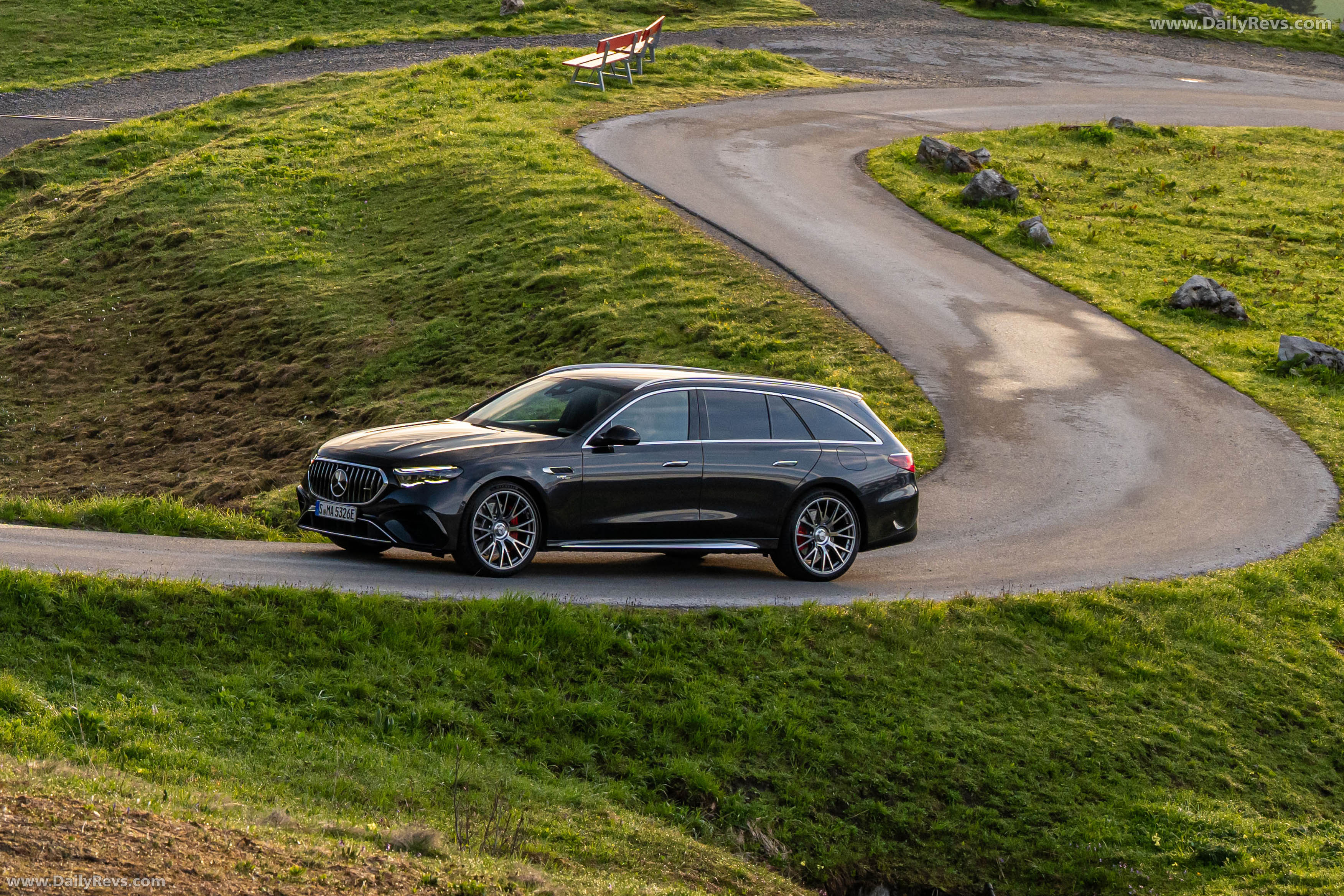 2025 Mercedes-Benz E53 AMG Hybrid Estate W213 Graphite Grey Side View