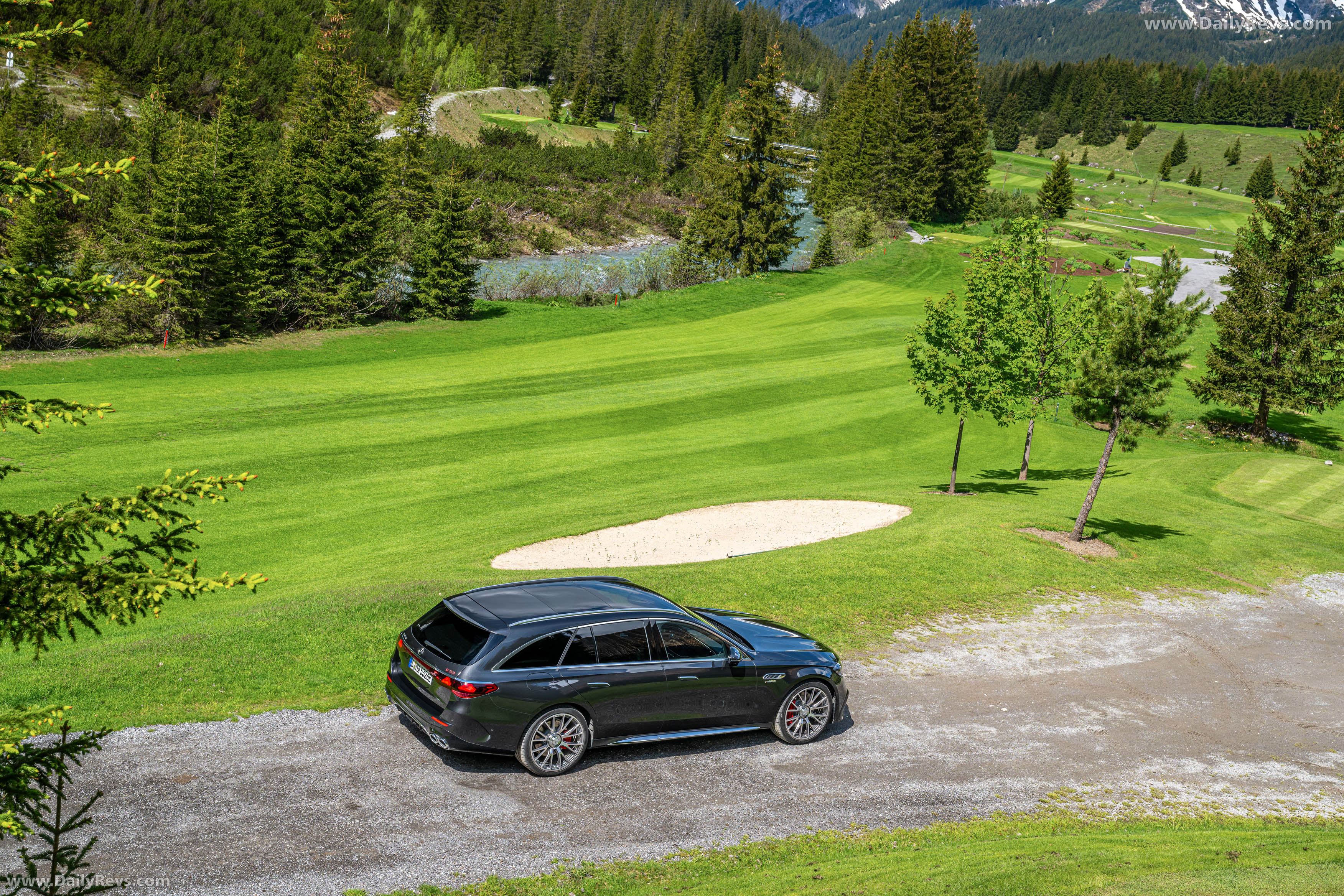 2025 Mercedes-Benz E53 AMG Hybrid Estate W213 Graphite Grey Top View