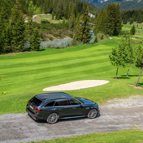 2025 Mercedes-Benz E53 AMG Hybrid Estate W213 Graphite Grey Top View