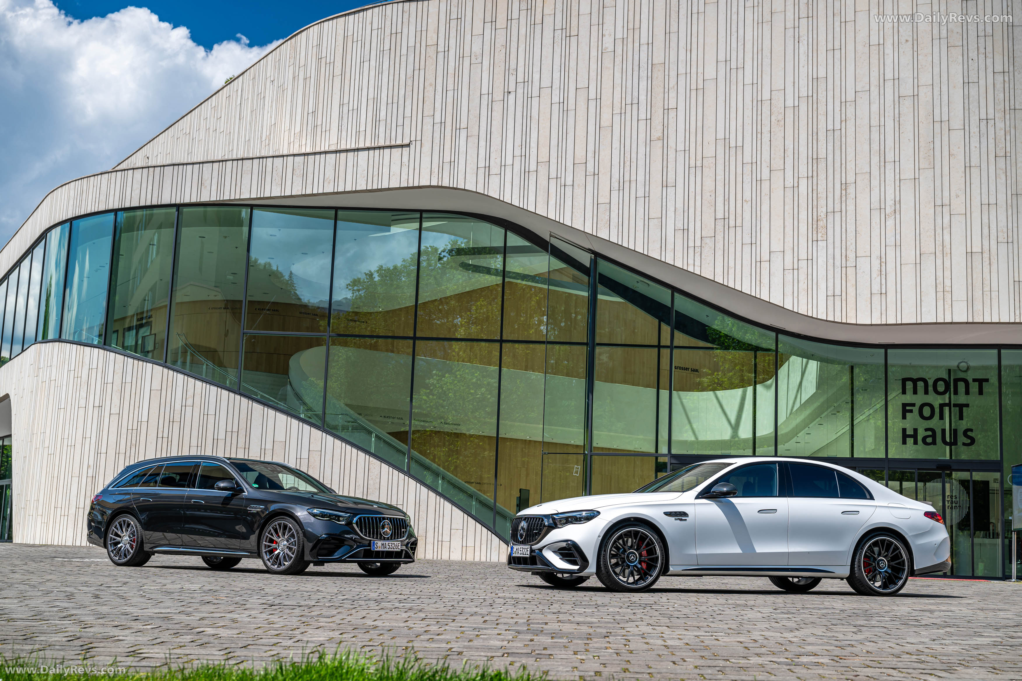 2025 Mercedes-Benz E53 AMG Hybrid Estate W213 Graphite Grey Front View