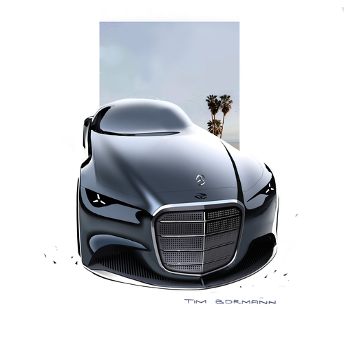 2025 Mercedes-Benz Vision Iconic Concept Sketches