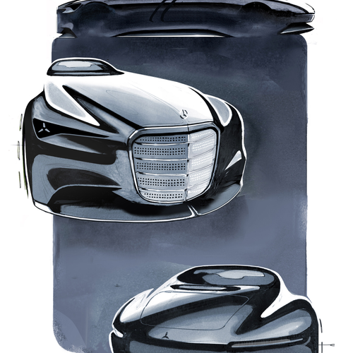 2025 Mercedes-Benz Vision Iconic Concept Sketches