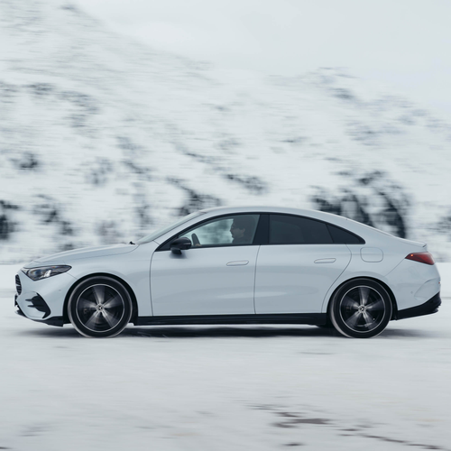 2026 Mercedes-Benz CLA EQ C118 Cirrus Silver Side View