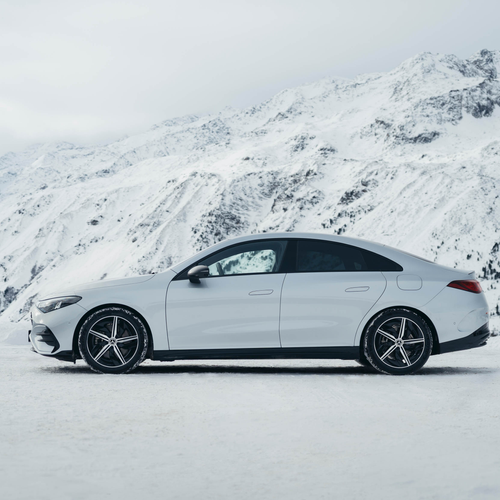 2026 Mercedes-Benz CLA EQ C118 Cirrus Silver Side View