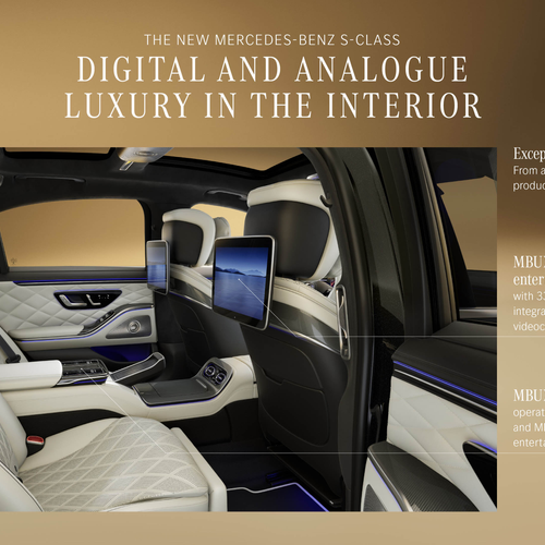 2027 Mercedes-Benz S-Class Manufaktur W223 Sketches