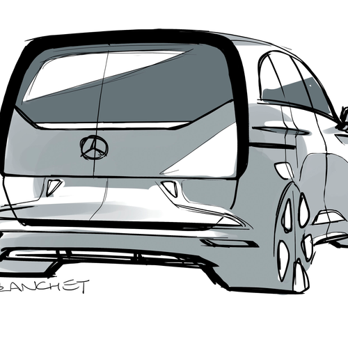2027 Mercedes-Benz VLE 300 Velvet Brown Sketches
