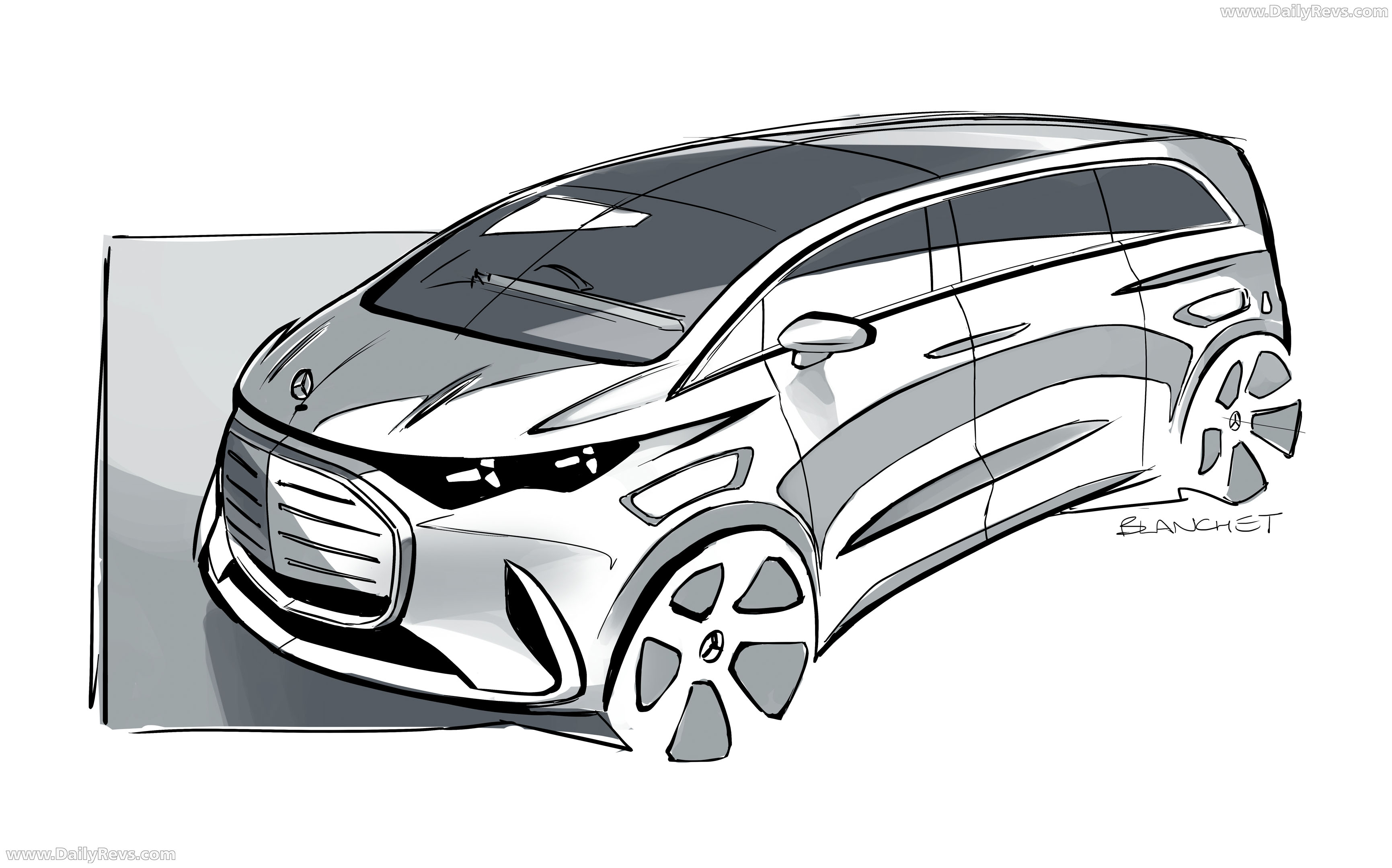2027 Mercedes-Benz VLE 300 Velvet Brown Sketches