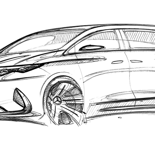 2027 Mercedes-Benz VLE 300 Velvet Brown Sketches