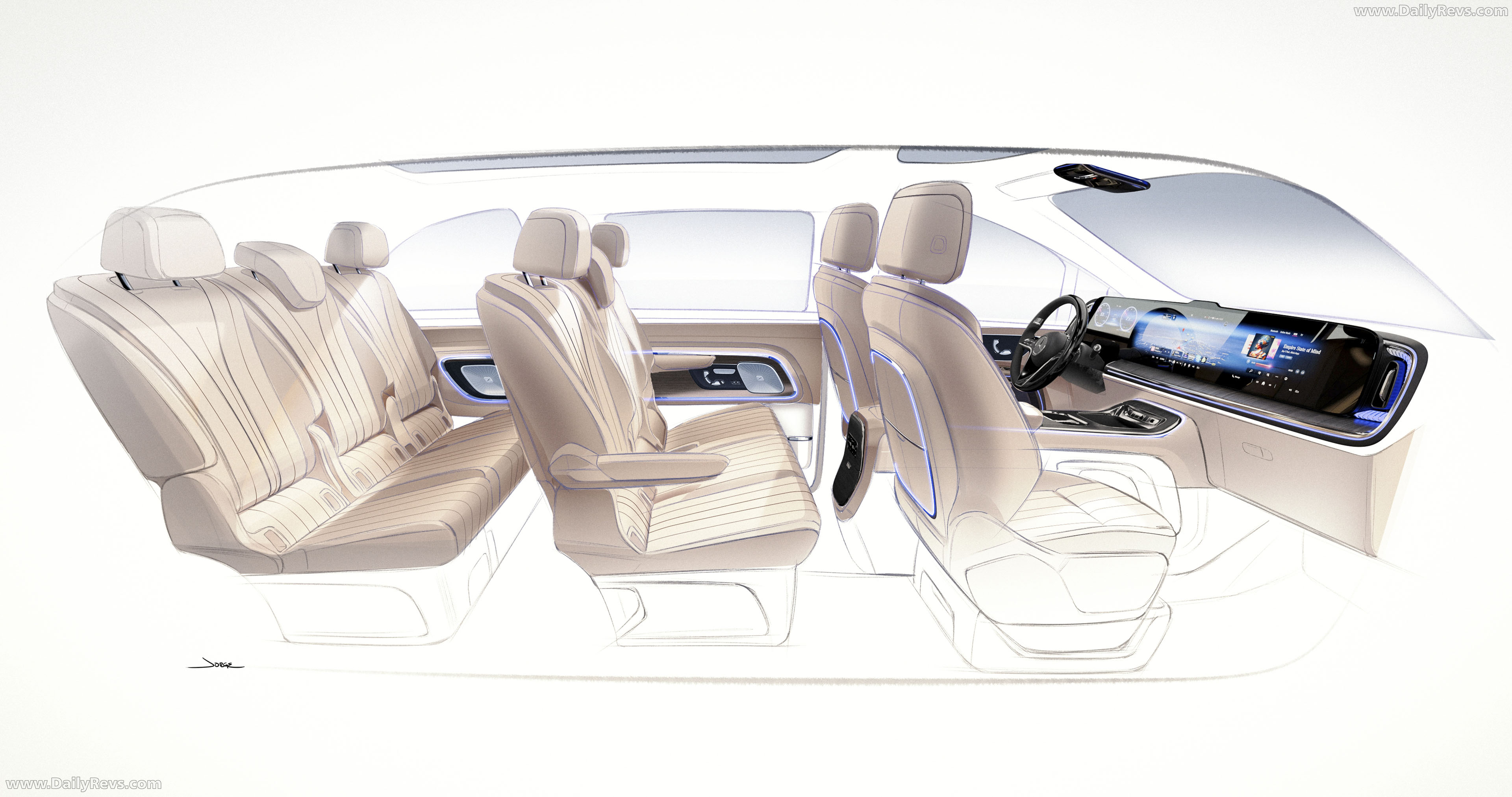 2027 Mercedes-Benz VLE 300 Velvet Brown Sketches