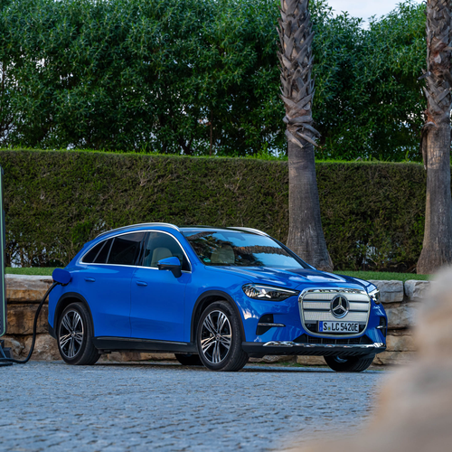 2026 Mercedes-Benz GLC EQ X254 Sheer Blue Front View