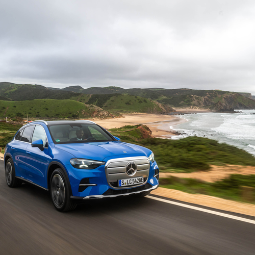 2026 Mercedes-Benz GLC EQ X254 Sheer Blue Front View