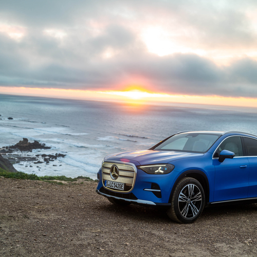 2026 Mercedes-Benz GLC EQ X254 Sheer Blue Front View