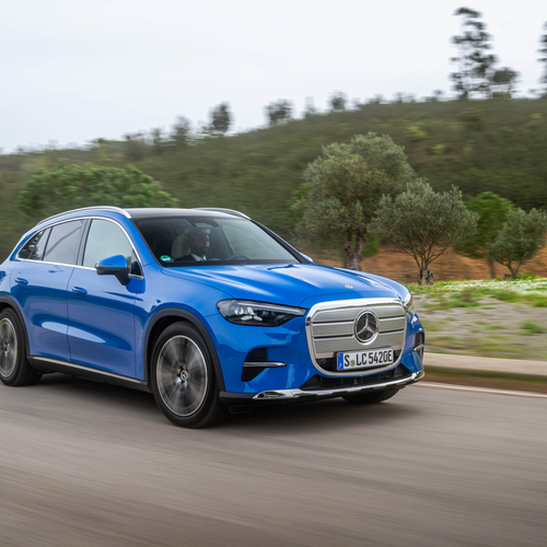 2026 Mercedes-Benz GLC EQ X254 Sheer Blue Front View