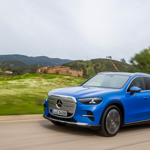 2026 Mercedes-Benz GLC EQ X254 Sheer Blue Front View